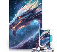 Drago dello spazio bianco Puzzle da 1000 pezzi per adulti Giocattoli che creano dipendenza e sfidano l'intelligenza del cervello Migliorare l'amore tra le coppie 38x26cm