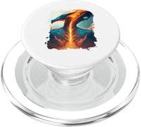 Drago di fuoco ardente dell'invincibilità PopSockets PopGrip per MagSafe