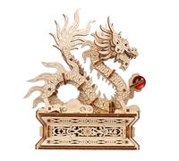 Drago di Legno Puzzle 3D, Kit di Costruzione in Legno per Adulti da Costruire, Rompicapo Giochi Logica Potenziare creatività,Natale Ideale Regalo