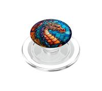 Drago di vetro colorato PopSockets PopGrip per MagSafe