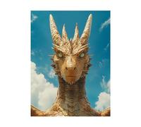 Drago Dipingere con i Numeri Adulti Fantasia Dipingere con i Numeri Bambini 40x30 cm, Kit Pittura Adulti con Colore Impermeabile Canvas per Quadri Moderni Soggiorno Decorazioni Parete Regalo 2YH-13903