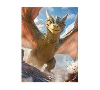 Drago Dipingere con i Numeri Adulti Fantasia Dipingere con i Numeri Bambini 95 x 70cm,Kit Pittura Adulti con Colore Impermeabile Canvas per Quadri Moderni Soggiorno Decorazioni Parete Regalo 2YH-13212