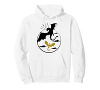 Drago d'oro e Nero Mistico Avventura Fantasy Felpa con Cappuccio