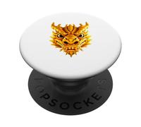 Drago d'oro - guardami negli occhi PopSockets PopGrip Adesivo