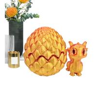 Drago Egg Sculpture - flex Figura giocattolo, Ornamento Di Colore Graduato, Display Di Creatura Mobile | Dettaglio Di Scultura Modello Articolato, Pezzo Di Stile Fantasy Realistico Per La Vetrina Del