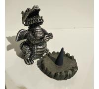 DRAGO FAMIGLIO bruciaincenso + MIX coni bastoncini statua gotica wicca magia