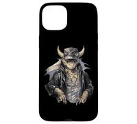 Drago fresco con giacca di pelle Custodia per iPhone 15 Plus
