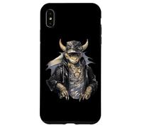Drago fresco con giacca di pelle Custodia per iPhone XS Max