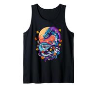 Drago Giapponese Fiore di Ciliegio Giappone Mitologia Canotta