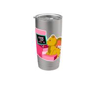 Drago Giocare Retrò Gioco Arcade Nostalgia Fantasy Leggenda Bicchiere termico in acciaio inox doppia parete