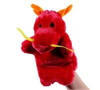 Drago giocattolo di burattino a mano burattini da mano per giocattoli marionette da mano toys for burattino di mano del fumetto marionetta a mano Peluche(rosso)