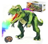 Drago Giocattolo Sputafuoco, Dinosauro Sputafuoco con luci a LED - Dinosauro Robot che Cammina, Danza, Suoni ruggenti e Vero Nebbia Spray, Grandi Dinosauri Interattivi Durevoli per Bambini,1PCS