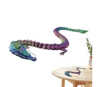 Drago giunto a stampa 3D - creatura fantasy piegabile, modella mitica articolata | Pieno di decorazione per la casa, giocattolo del drago di coda mobile, regalo manipolativo terapeutico p