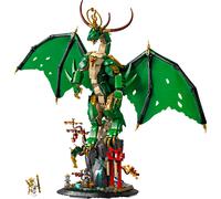 LEGO Ninjago Drago-Guardiano - Giocattolo da Costruire di Action Figure Snodabile con Minifigure del Maestro Wu ed Espositore Effetto Roccia - Regalo per Bambini 14+ Anni Fan di Monstrosity - 71847
