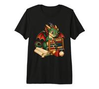 Drago Mago Matematica Abaco Geometria Numeri Nerd Maglietta Premium