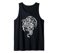 Drago Marino di respirazione del Fuoco navale con l'ancora Arte invecchiata Canotta