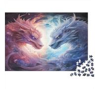 Drago mito Puzzles 1000 Pezzi In Duello del drago Cartone Di Alta Qualità, Un Busta Di Puzzle A Rompicapo Per Art-terapia, Ideale Per Attività Per Giorni Di Pioggia, Regalo Pe