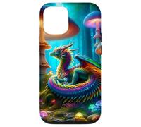 Drago nella foresta dei funghi Custodia per iPhone 12/12 Pro