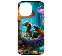 Drago nella foresta dei funghi Custodia per iPhone 13 Pro Max
