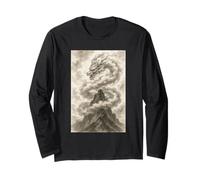 Drago nelle Nuvole Opera d'Arte Maglia a Manica