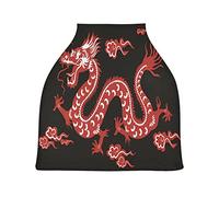 Drago Nuvola Rossa Passeggino Tettoia Copri Seggiolino Copertura Infermieristica Auto per Bambini per L'Allattamento Al Seno Morbido Traspirante Elastica Tettuccio