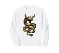 Drago Orientale Serpente Folk Art Mitico Creatura Felpa