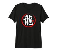Drago Parola Giapponese Kanji Carattere Maglietta Premium