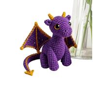 Drago Positivo Pocket Knit Dragon Doll con | Bambola all'uncinetto per donne, uomini, adolescenti, studenti, colleghi, insegnanti, casa e lavoro