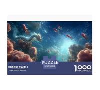 Drago Puzzle 3D in CArtea 38x26cm/1000pcs Fantasia Gioco EduGattoivo E Rilassante Creativo E Decorativo Ideale Per Adulti