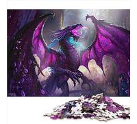 Drago Puzzle per Adulti 1000 Pezzi 100% Cartone Riciclato Stress Reliever Difficult Challenge 26x38cm