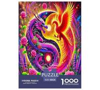 Drago Puzzle Puzzle Da 1000 Pezzi Gioco Di Sfidaans Adulti E Bambini Fenice Gioco Di Puzzle Sfida Educativa Regalo Per La Decorazione Domestica 38x26cm/1000pcs