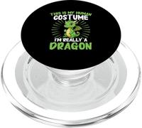 Drago Questo è il mio costume umano Sono davvero un drago Draghi PopSockets PopGrip per MagSafe