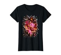 Drago Rosa tenero dormiente caffè Cuore Fantasy per Donna 3D Maglietta