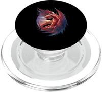 Drago rosso fresco PopSockets PopGrip per MagSafe