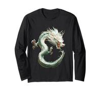 Drago Ryujin Drago Motivo Mitico Arte Drago Ryujin Drago Maglia a Manica