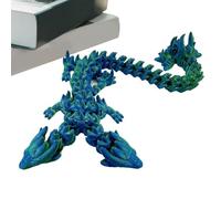 Drago stampato 3D,Drago 3D | Draghi Giocattoli a doppia testa Animali stampati 3D - Drago articolato flessibile, articolazioni mobili, Giocattoli da ufficio esecutivo per ufficio a casa