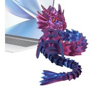 Drago stampato 3D,Giocattoli Dragon Fidget stampati in 3D,Giocattoli articolati Fidget | Modello Drago Giunti Rotanti per Ragazze, Amici, Famiglia