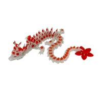 Drago Stampato In 3D - Giocattolo Fidget Del Drago Stampato Tridimensionale | Giocattolo Con Statuetta Mobile Che Si Al Buio | Decorazione Realistica Del Modello Animale Articolato Per La Vis