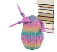 Drago Stampato In 3D Nell' - Modello Articolato Di Cucciolo, Creatura Fantasy, Display A Conchiglia Flessibile, Design In Creativa Figura Mitica A Coda Lunga, Coinvolgente Divertimento Con I