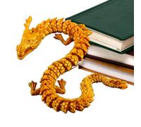 Drago stampato su drago, articolazioni flessibili decorazione drago, figure di drago articolate giocattolo di montaggio del drago con stampa, giocattoli per la decorazione della scrivania ejec