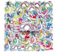 Drago Stickers Drago Adesivi 50 Pezzi Skateboard Graffiti Adesivi Moto Bicicletta Snowboard Bagagli Auto Valigia per Bambini e Ragazzi Impermeabile Adesivo Vinile