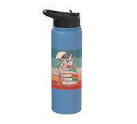 Drago sui libri Topo di biblioteca Libro del drago Creatura Stainless Steel Insulated Water Bottle