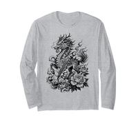 Drago Tradizionale Giapponese Kirin in Stile Irezumi Maglia a Manica