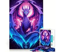 Drago viola con ali - Puzzle difficile per adulti, 1000 pezzi, gioco intelligente da fare a casa, divertente da assemblare, regalo festivo (50x75cm)