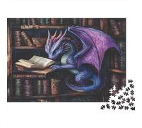 Drago viola e blu Puzzle Per Adulti 38x26cm/1000pcs,Giochi Di Sfida Libreria