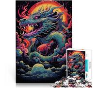 Drago volante asiatico 01 Puzzle da 2000 pezzi per adolescenti Giocattoli per l'intrattenimento in famiglia con pezzi completamente interconnessi di forma casuale 70x100cm