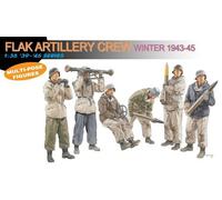 DRAGON 1/35 FLAK ARTILLERY CREW 1943-45 KIT 1:35 ACTION FIGURE MILITARE