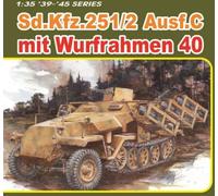 DRAGON 1/35 KIT MILITARE SD.KFZ.251 AUSF.C MIT WURFRAHMEN 40 MODELLINO AUTO