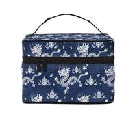 Dragon(1) trousse per trucchi, graziosa borsa per cosmetici da donna, borsa da toilette, grande borsa organizer da viaggio per il trucco