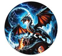 Dragon 1000 Pezzi Jigsaw Puzzle Giochi Educativi Relief Dello Stress Jigsaw Circolare Gioco Di Sfida Unica Per Adulti E Bambini 1000pcs (67.5x67.5cm)
